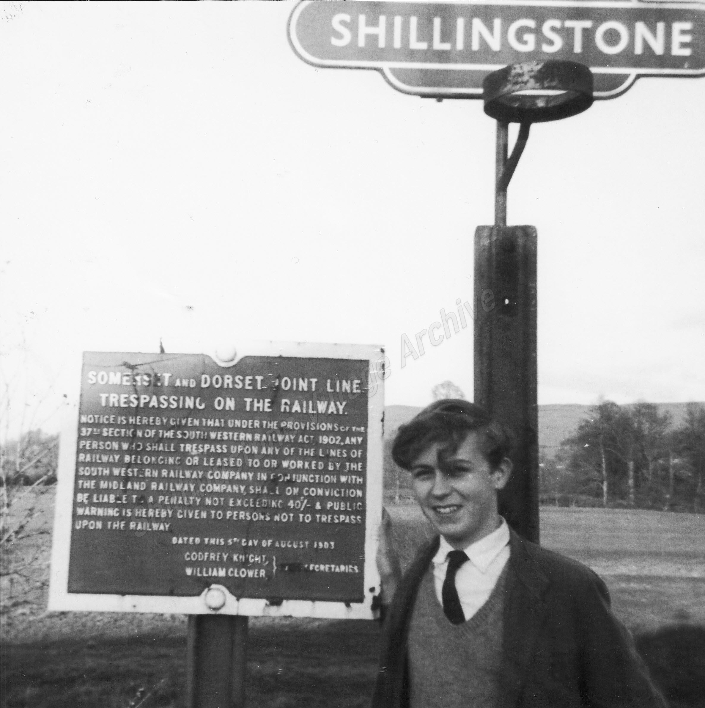 Early 'selfie' on Shillingstone Platform